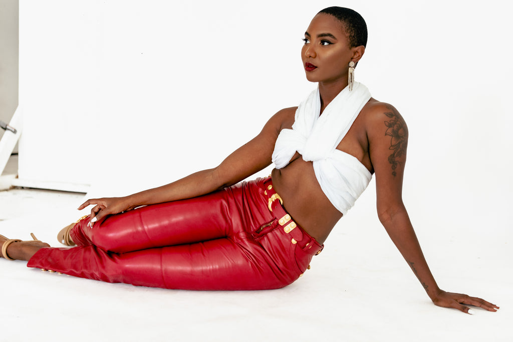 Vintage Red Leather Pants – A Leap of Style