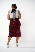 Holly Velvet Midi Skirt