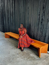 The Zora Dress in Vermillion