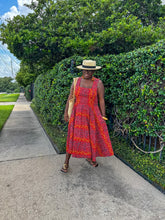 The Zora Dress in Vermillion