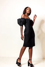 Vintage Off the Shoulder Little Black Dress
